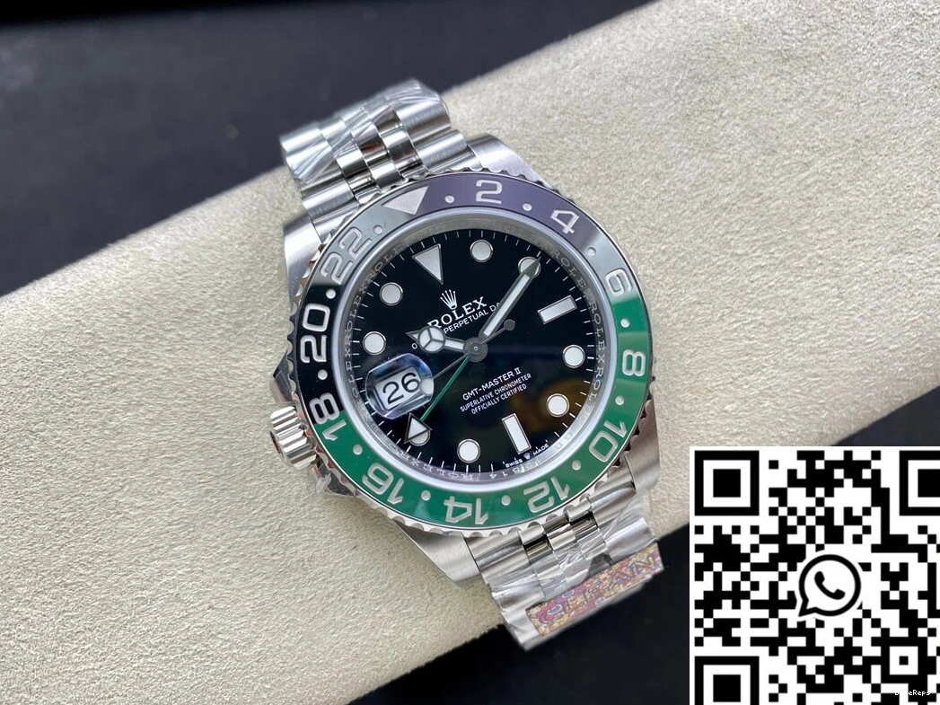 Factory M126720vtnr-0002 Clean Rolex Master II GMT Dial Black 1226